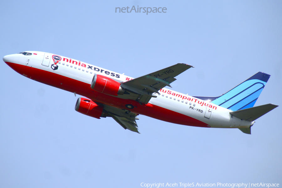 Trigana Air Service Boeing 737-3M8 (PK-YRD) | Photo 545086