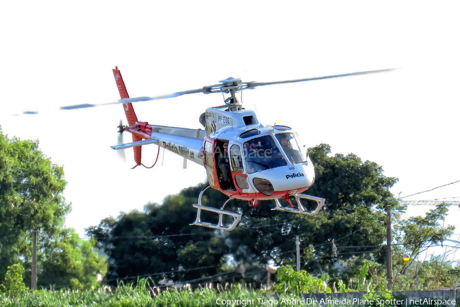 Brazil - Policia Militar de São Paulo Helibras HB350BA Esquilo (PP-EOE) | Photo 502286