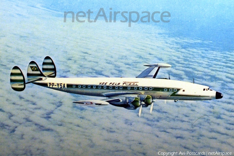 REAL Aerovias Nacional Lockheed L-1049H Super Constellation (PP-YSA) | Photo 200396