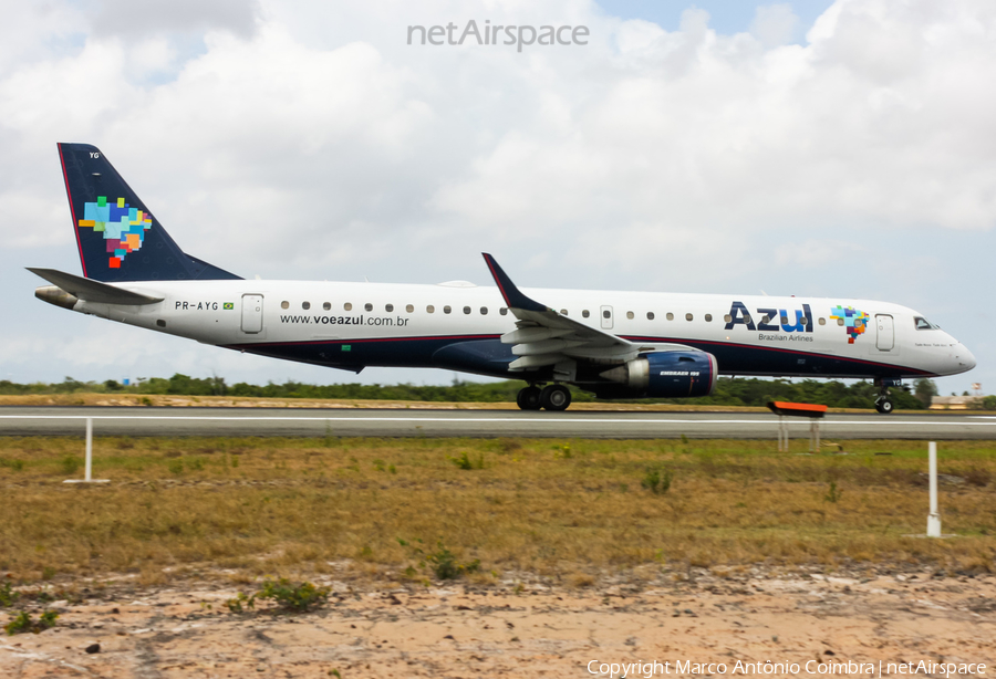 Azul Linhas Aereas Brasileiras Embraer ERJ-195AR (ERJ-190-200 IGW) (PR-AYG) | Photo 363985