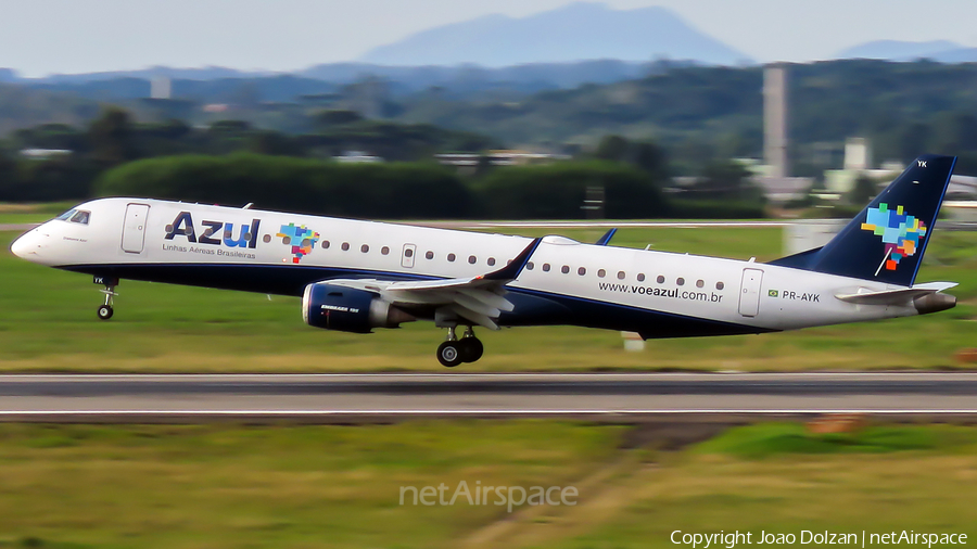 Azul Linhas Aereas Brasileiras Embraer ERJ-195AR (ERJ-190-200 IGW) (PR-AYK) | Photo 378659