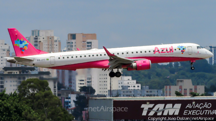 Azul Linhas Aereas Brasileiras Embraer ERJ-195AR (ERJ-190-200 IGW) (PR-AYO) | Photo 449340