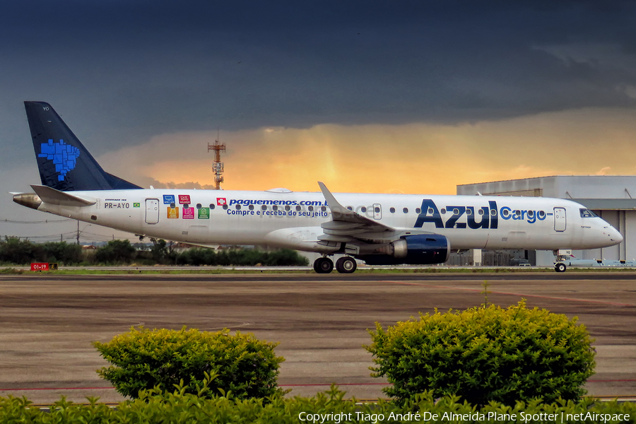 Azul Linhas Aereas Brasileiras Embraer ERJ-195AR (ERJ-190-200 IGW) (PR-AYO) | Photo 537108