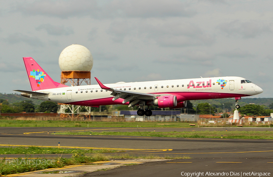 Azul Linhas Aereas Brasileiras Embraer ERJ-195AR (ERJ-190-200 IGW) (PR-AYO) | Photo 490865