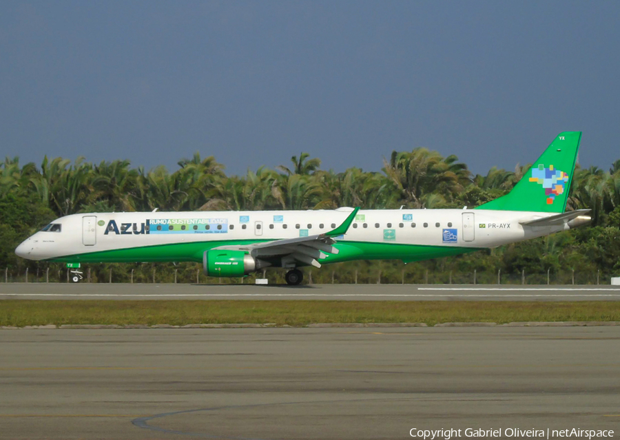 Azul Linhas Aereas Brasileiras Embraer ERJ-195AR (ERJ-190-200 IGW) (PR-AYX) | Photo 341175