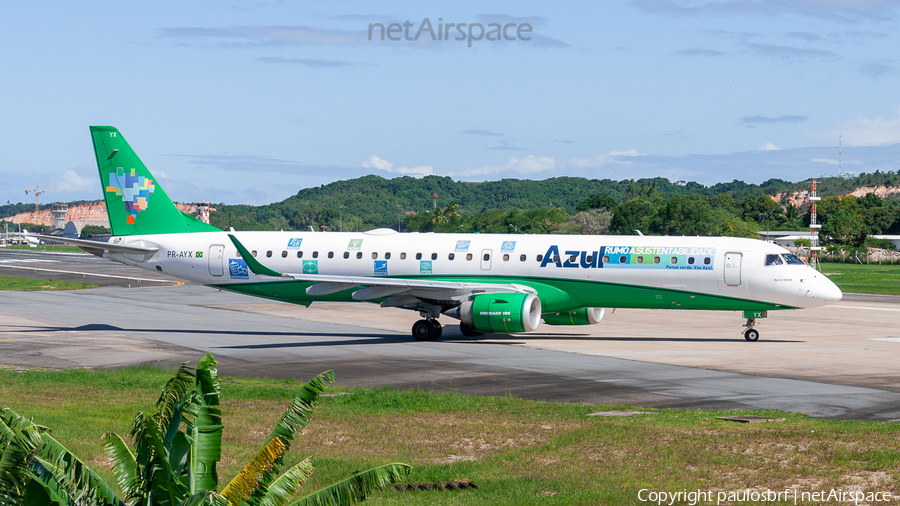 Azul Linhas Aereas Brasileiras Embraer ERJ-195AR (ERJ-190-200 IGW) (PR-AYX) | Photo 515777