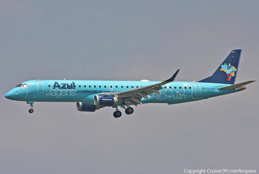 Azul Linhas Aereas Brasileiras Embraer ERJ-195AR (ERJ-190-200 IGW) (PR-AYY) | Photo 143930