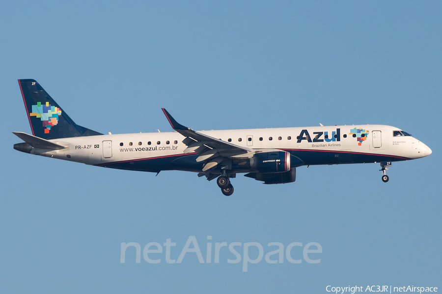 Azul Linhas Aereas Brasileiras Embraer ERJ-190AR (ERJ-190-100IGW) (PR-AZF) | Photo 329201