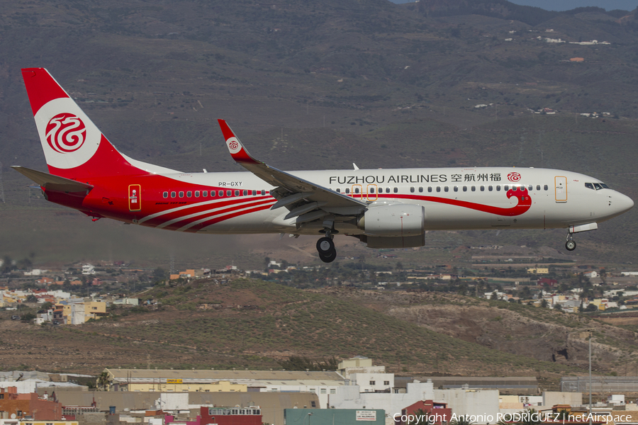 Fuzhou Airlines Boeing 737-8EH (PR-GXY) | Photo 154560