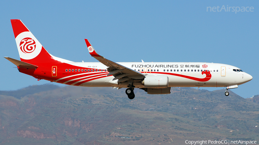 Fuzhou Airlines Boeing 737-8EH (PR-GXY) | Photo 516652