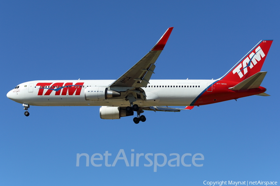 TAM Brazilian Airlines Boeing 767-316(ER) (PT-MOA) | Photo 153995