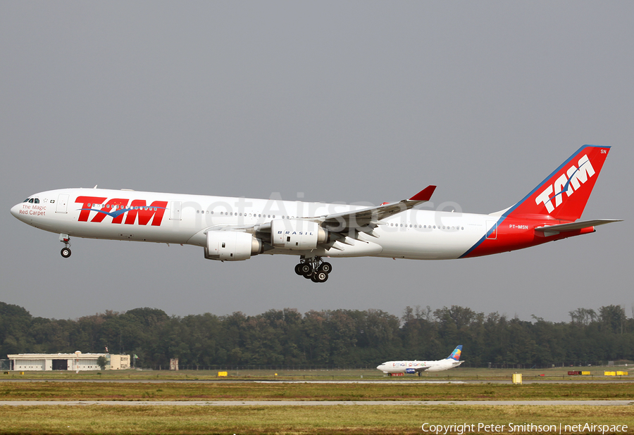 TAM Brazilian Airlines Airbus A340-541 (PT-MSN) | Photo 221644