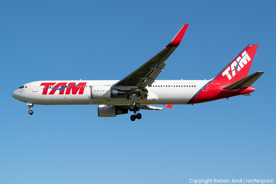 TAM Brazilian Airlines Boeing 767-316(ER) (PT-MSO) | Photo 354350