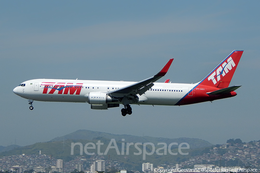 TAM Brazilian Airlines Boeing 767-316(ER) (PT-MSV) | Photo 485195