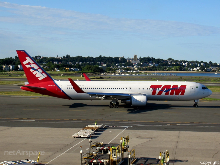 TAM Brazilian Airlines Boeing 767-316(ER) (PT-MSW) | Photo 252508
