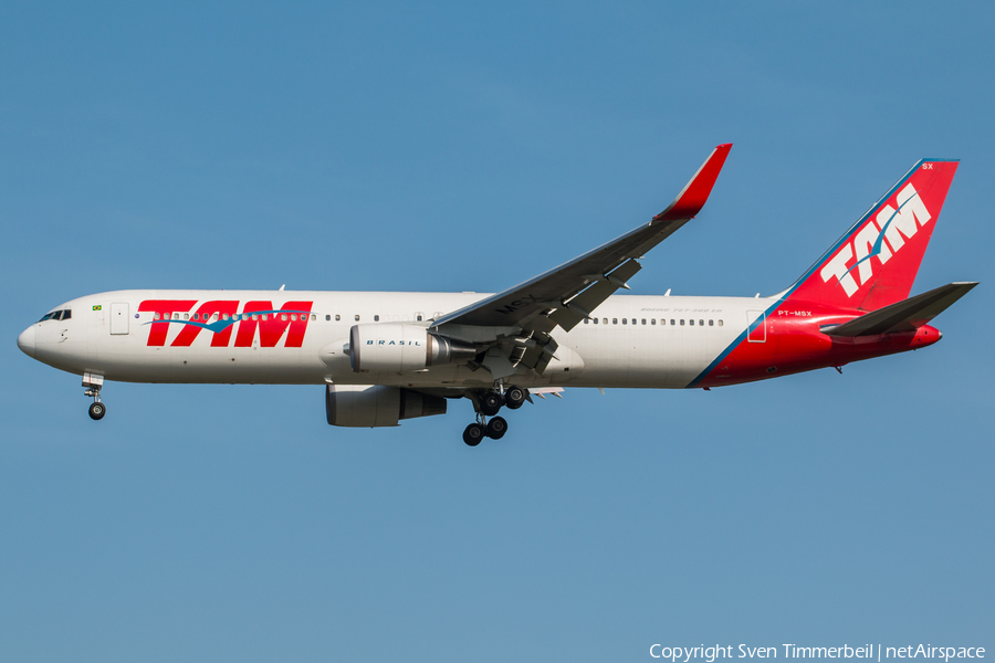 TAM Brazilian Airlines Boeing 767-316(ER) (PT-MSX) | Photo 351000