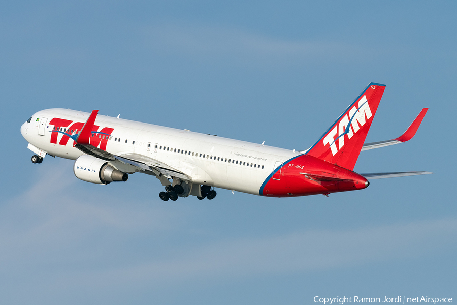 TAM Brazilian Airlines Boeing 767-316(ER) (PT-MSZ) | Photo 385834