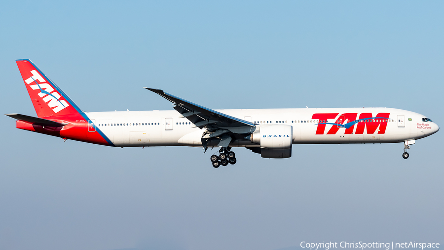 TAM Brazilian Airlines Boeing 777-32W(ER) (PT-MUJ) | Photo 290154