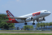 TAM Brazilian Airlines Airbus A319-132 (PT-TMB) at  Rio De Janeiro - Santos Dumont, Brazil