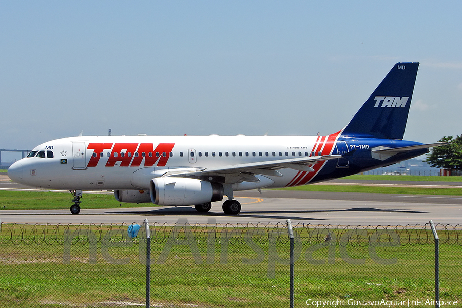 TAM Brazilian Airlines Airbus A319-132 (PT-TMD) | Photo 335998