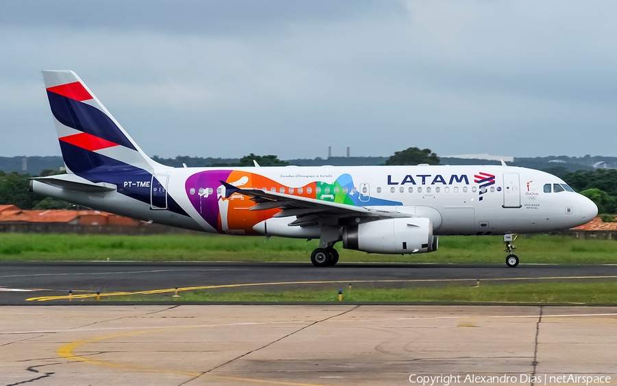 LATAM Airlines Brasil Airbus A319-132 (PT-TME) | Photo 514620