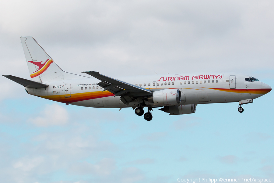 Surinam Airways Boeing 737-36N (PZ-TCN) | Photo 137751