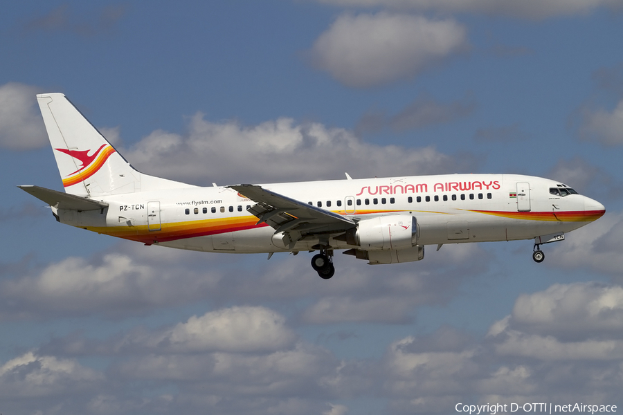 Surinam Airways Boeing 737-36N (PZ-TCN) | Photo 430640