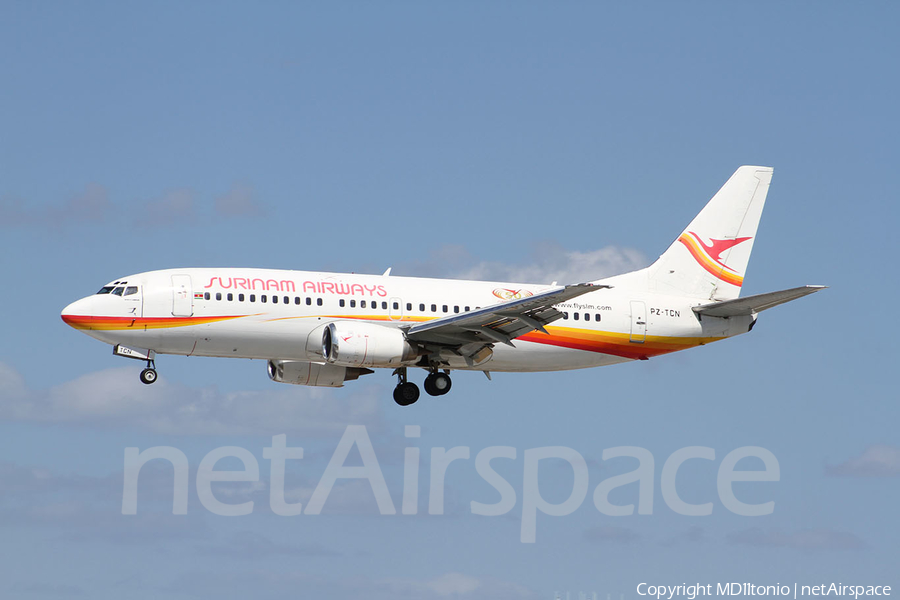 Surinam Airways Boeing 737-36N (PZ-TCN) | Photo 67686