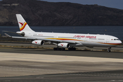 Surinam Airways Airbus A340-313 (PZ-TCR) at  Gran Canaria, Spain