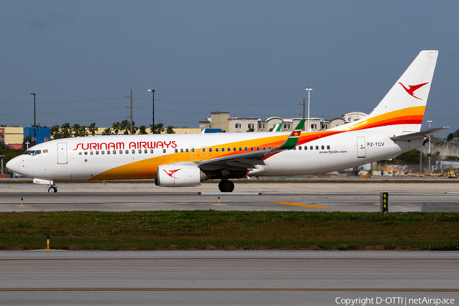Surinam Airways Boeing 737-8Q8 (PZ-TCV) | Photo 613453