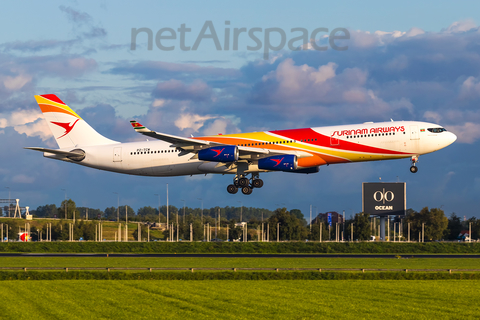 Surinam Airways Airbus A340-313E (PZ-TCW) at  Amsterdam - Schiphol, Netherlands