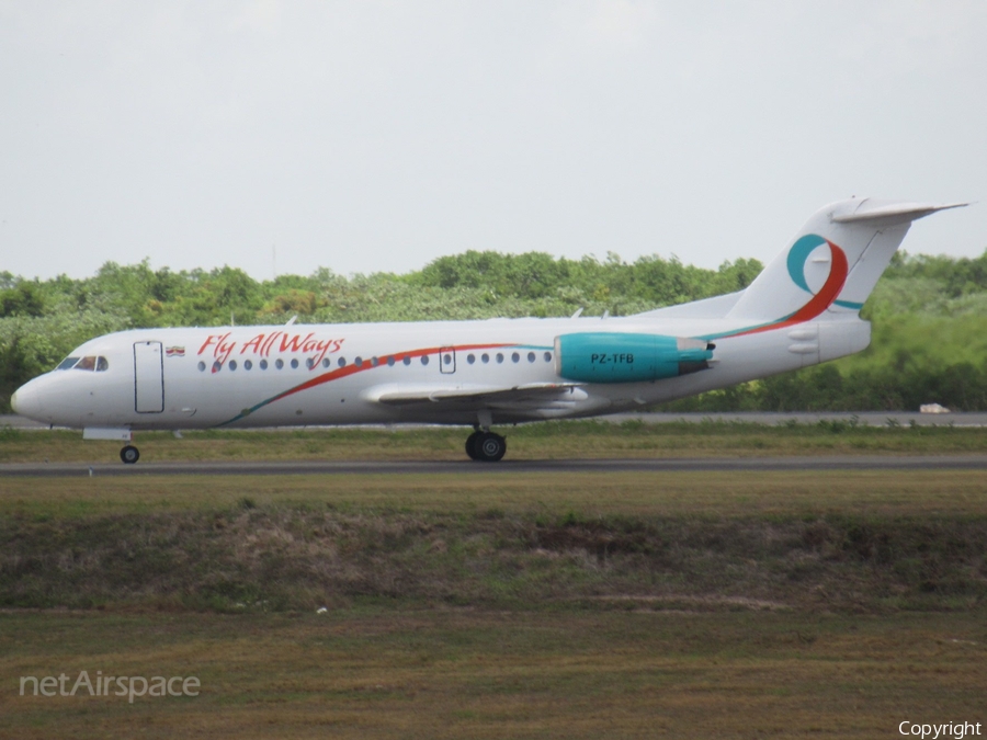 Fly All Ways Fokker 70 (PZ-TFB) | Photo 246890