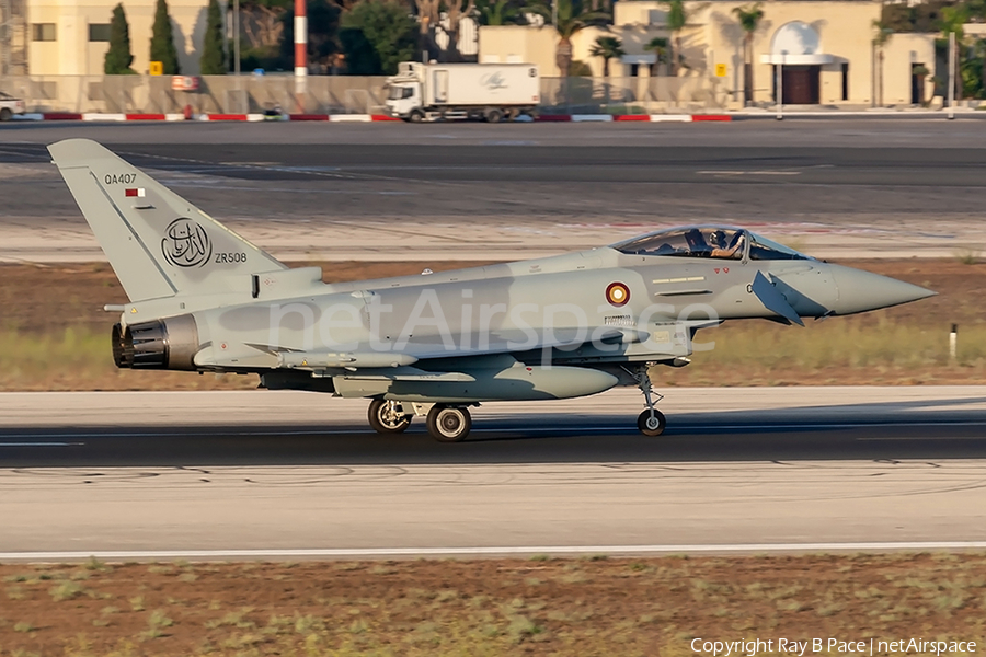 Qatar Emiri Air Force Eurofighter Typhoon FGR4 (QA407) | Photo 524438