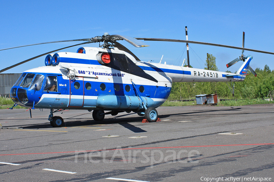 2nd Arkhangelsk United Aviation Division Mil Mi-8T Hip-C (RA-24518) | Photo 246564