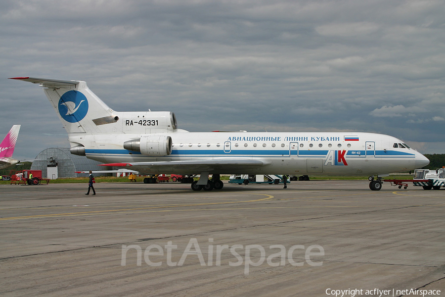 Kuban Airlines Yakovlev Yak-42 (RA-42331) | Photo 152685