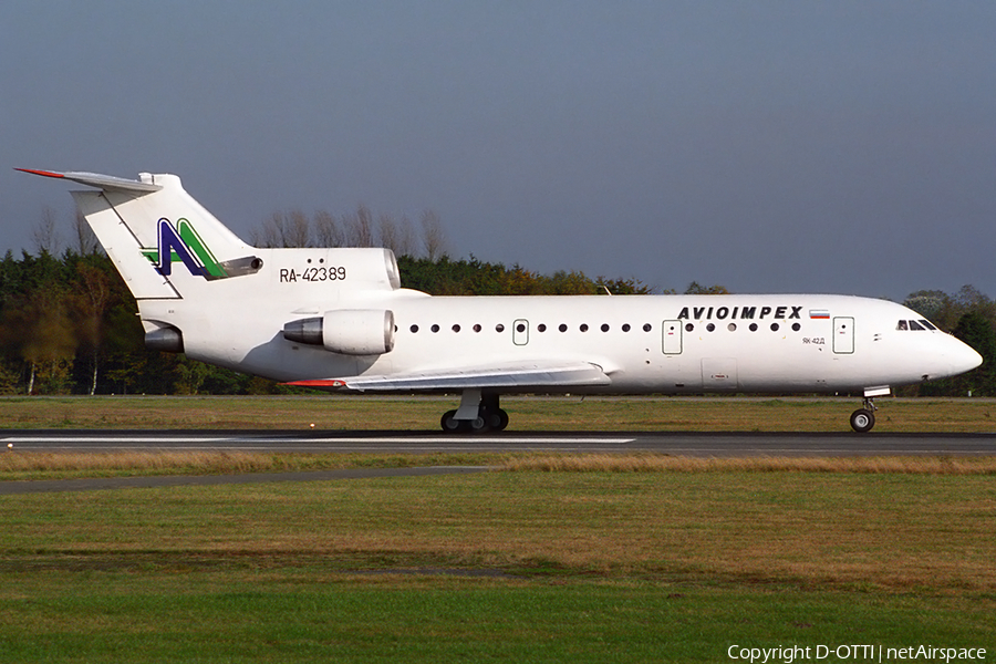 Avioimpex Yakovlev Yak-42D (RA-42389) | Photo 157026
