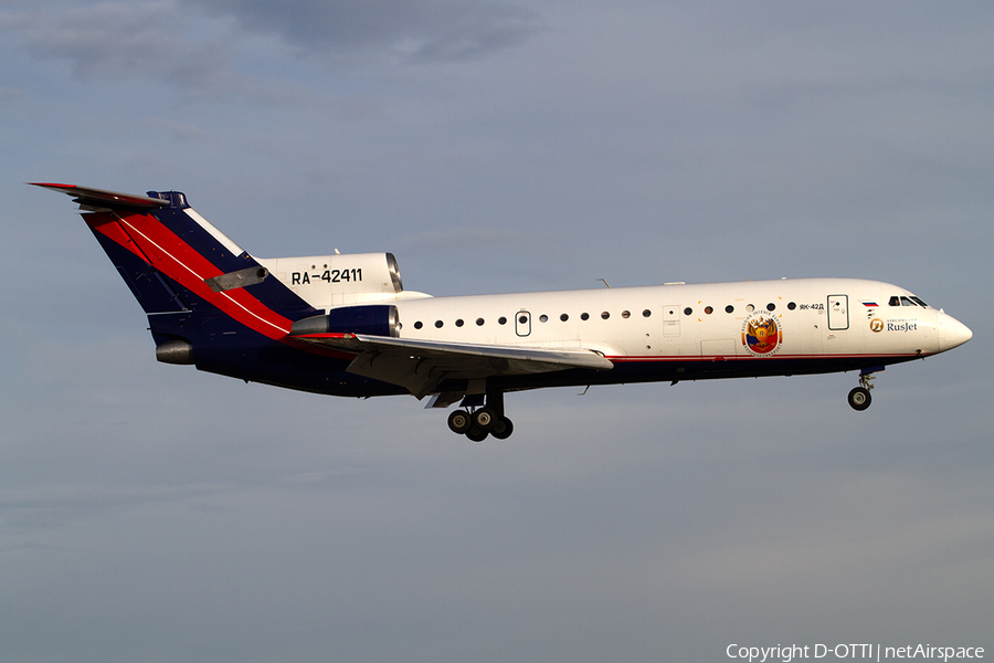 RusJet Yakovlev Yak-42D (RA-42411) | Photo 331663