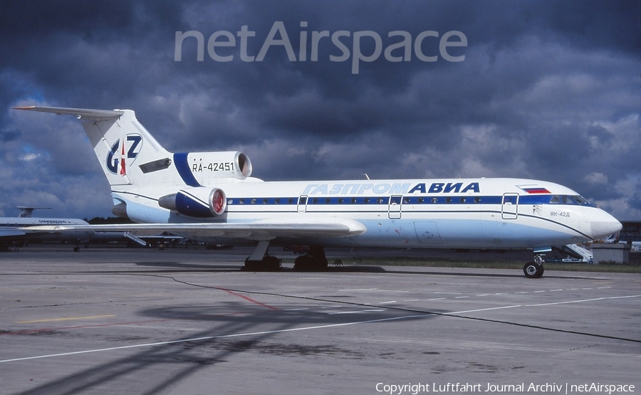 Gazpromavia Yakovlev Yak-42D (RA-42451) | Photo 396801