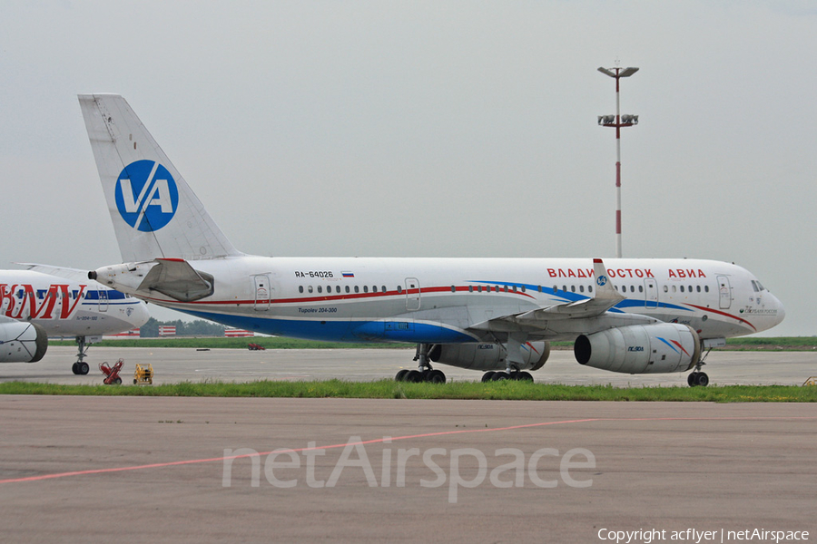 Vladivostok Air Tupolev Tu-204-300 (RA-64026) | Photo 302870