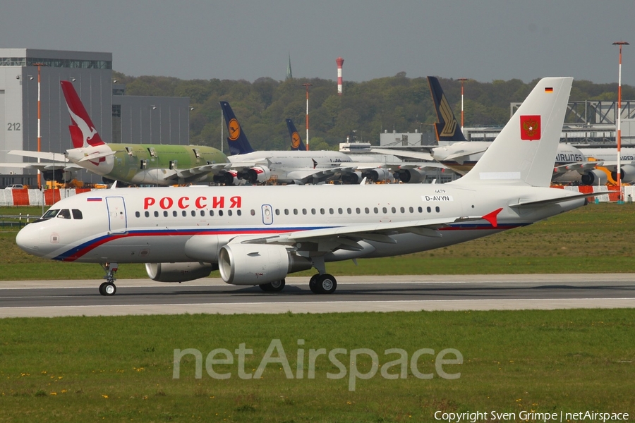 Russia - Special Flight Detachment Airbus A319-115 CJ (D-AVYN) | Photo 11655