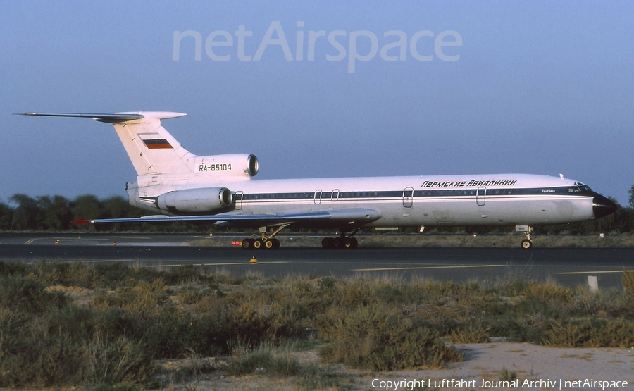 Perm Airlines (Permski Avialinii) Tupolev Tu-154B (RA-85104) | Photo 408949