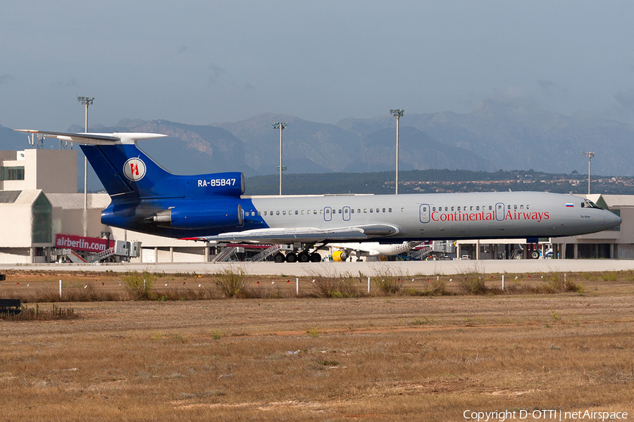Continental Airways Tupolev Tu-154M (RA-85847) | Photo 203669