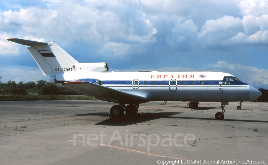 Eurasia Airlines Yakovlev Yak-40K (RA-87957) | Photo 416471