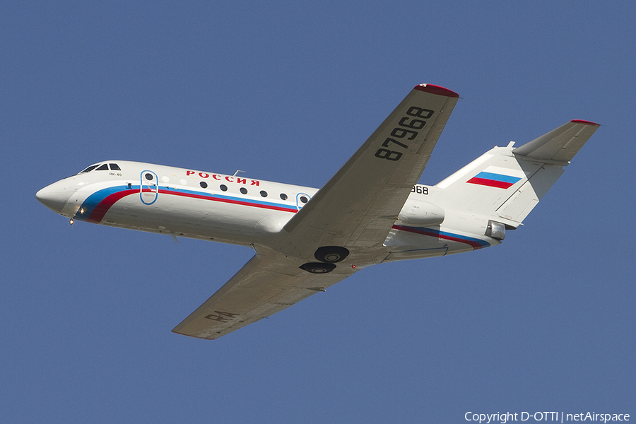 Russia - Special Flight Detachment Yakovlev Yak-40 (RA-87968) | Photo 383139