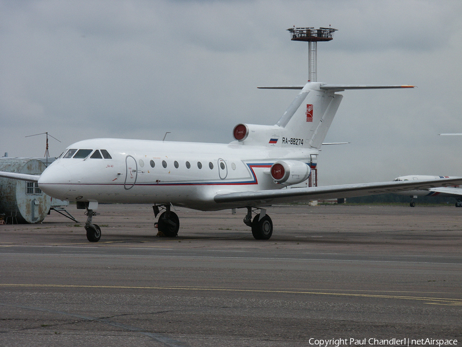 Bylina Yakovlev Yak-40 (RA-88274) | Photo 495691