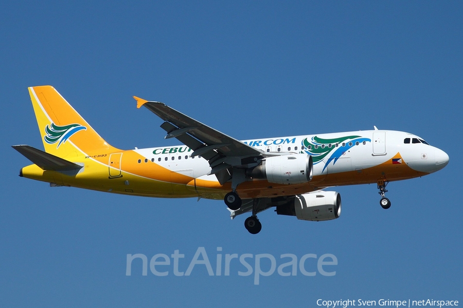 Cebu Pacific Airbus A319-111 (RP-C3193) | Photo 15942