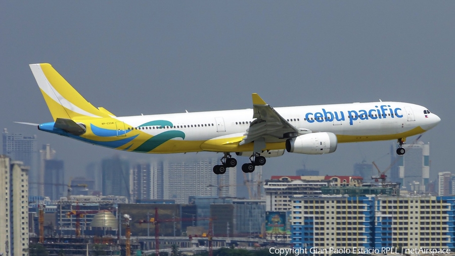 Cebu Pacific Airbus A330-343E (RP-C3341) | Photo 356197