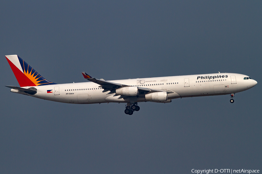 Philippine Airlines Airbus A340-313X (RP-C3434) | Photo 397943