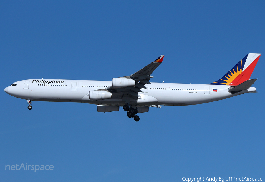 Philippine Airlines Airbus A340-313 (RP-C3435) | Photo 200835