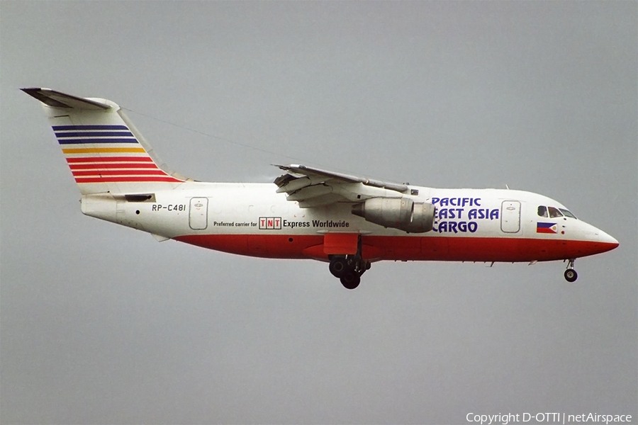 Pacific East Asia Cargo Airlines BAe Systems BAe-146-200QT (RP-C481) | Photo 291733
